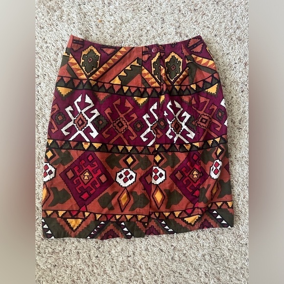 VTG Carolina Colours Skirt Womens Wrap Aztec Tribal Southwestern Sz Medium - Picture 1 of 8